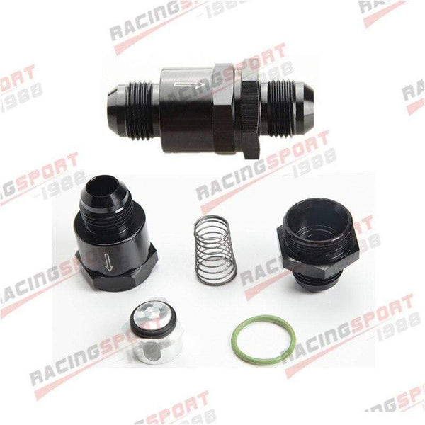 Planet Gates AN10 Aluminium Non Return One Way Check Valve Fuel EFI Fitting Adapter Black