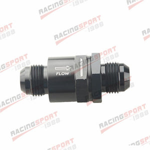 Planet Gates AN10 Aluminium Non Return One Way Check Valve Fuel EFI Fitting Adapter Black