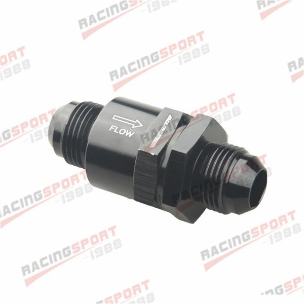Planet Gates AN10 Aluminium Non Return One Way Check Valve Fuel EFI Fitting Adapter Black