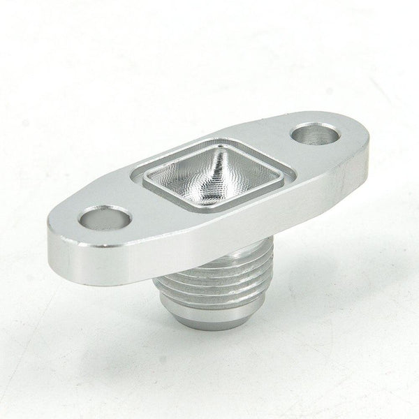 Planet Gates An10 Hole pitch 2"/51 Turbo Oil Drain Return Flange Adapter sliver CNC Process leakproof for T3 T4 GT28 GT30 GT35 T25