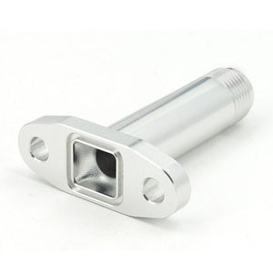 Planet Gates An10 Hole pitch 2"/51 Turbo Oil Drain Return Flange Adapter sliver CNC Process leakproof for T3 T4 GT28 GT30 GT35 T25