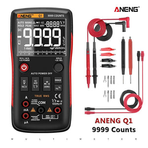 Planet Gates ANENG Q1 Digital Multimeter 9999 Analog Tester True RMS Professional Multimetro DIY Transistor Capacitor NCV Testers Lcr Meter