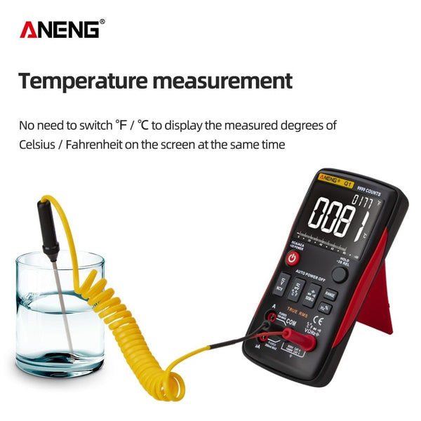 Planet Gates ANENG Q1 Digital Multimeter 9999 Analog Tester True RMS Professional Multimetro DIY Transistor Capacitor NCV Testers Lcr Meter
