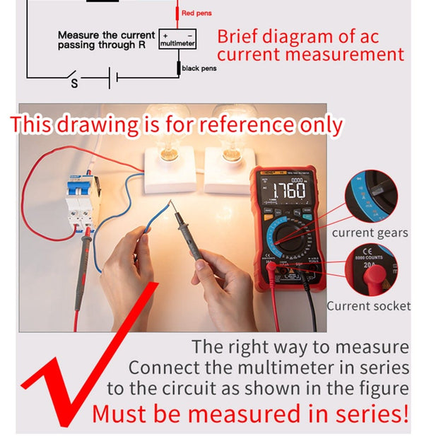 Planet Gates ANENG Q1 Digital Multimeter 9999 Analog Tester True RMS Professional Multimetro DIY Transistor Capacitor NCV Testers Lcr Meter