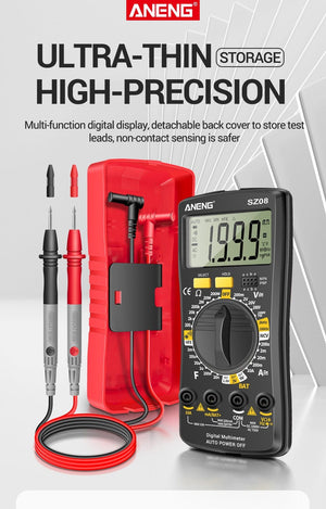 Planet Gates ANENG SZ08 Digital Multimeter Ultra-thin storage Professional Multimetro Auto Voltmeter AC DC 220V Resistance Handhold Testers