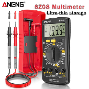 Planet Gates ANENG SZ08 Digital Multimeter Ultra-thin storage Professional Multimetro Auto Voltmeter AC DC 220V Resistance Handhold Testers