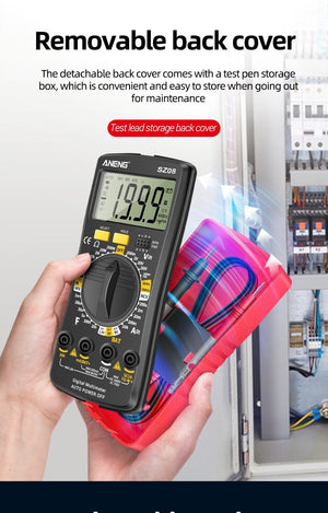 Planet Gates ANENG SZ08 Digital Multimeter Ultra-thin storage Professional Multimetro Auto Voltmeter AC DC 220V Resistance Handhold Testers