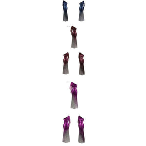 Planet Gates Angel-fashions Formal Dresses Contrast Color Gradient Sequin Mermaid Evening Dresses 286