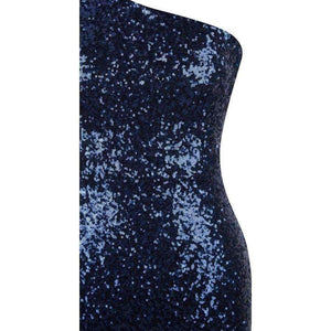 Planet Gates Angel-fashions Long Evening Dress Vintage Sequin Gradient Mermaid Dresses Blue 286