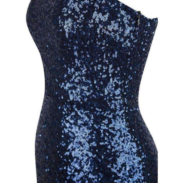 Planet Gates Angel-fashions Long Evening Dress Vintage Sequin Gradient Mermaid Dresses Blue 286