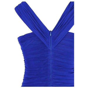 Planet Gates Angel fashions One Shoulder Pleat Ruched Sequin Slit Mermaid Long Evening Dress 350