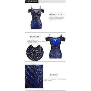 Planet Gates Angel-fashions vestido de festa Boat Nect Sequin  Mermaid Long Evening Dress Abendkleid  Black 220