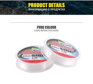 Planet Gates Angryfish Fluorocarbon Fishing Line  50m transparent Super strong