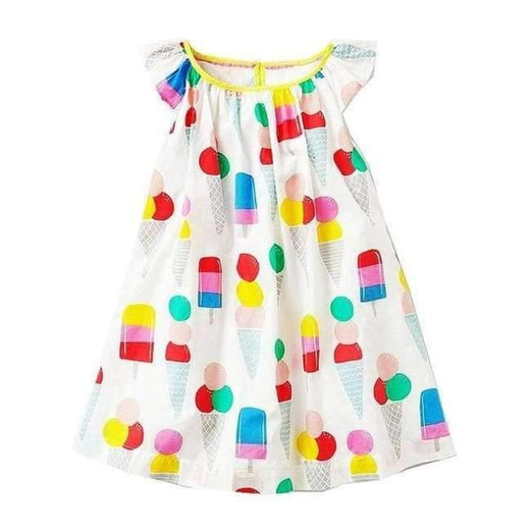 Planet Gates Animal Dinosaur Unicorn Party Baby Girls Dress Children Clothing Vestidos Kids Summer Dresses for Girls Clothes