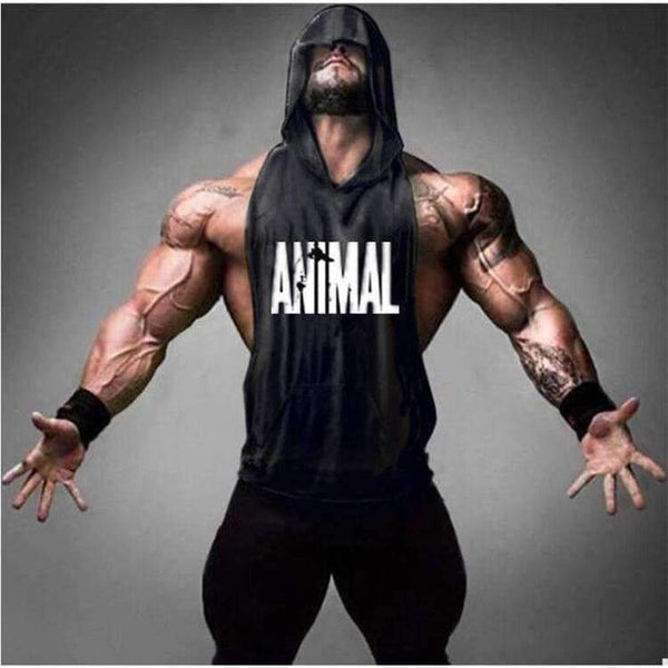 Planet Gates Animal Fitness Stringer Hoodies Muscle Shirt Bodybuilding Clothing Gyms Tank Top Mens Sporting Sleeveless T shirts