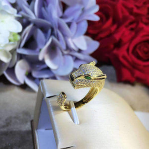 Planet Gates animal ring,S 925 sterling silver AAA zirconia leopard rings,rose gold/gold/silver fashion panther jewelry women accessories