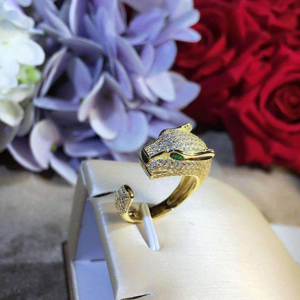 Planet Gates animal ring,S 925 sterling silver AAA zirconia leopard rings,rose gold/gold/silver fashion panther jewelry women accessories