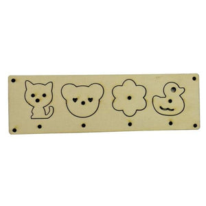 Planet Gates Animal Shape-DD104 Children Busy Board Accessories Wood DIY Toy Montessori Material Early Education Activity Toddler Toys For Basic Skills Learning