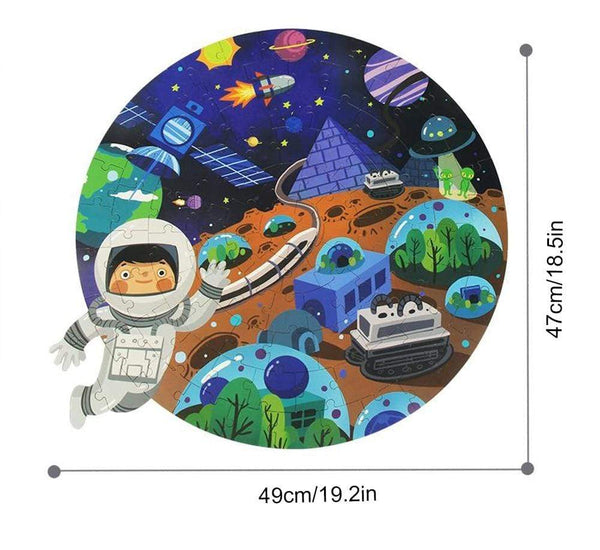 Planet Gates Animal Shapes Puzzle Dinosaurs Whale Jigsaw Unique Kids Puzzles Educational Child Games Toys Christmas Gifts For Children