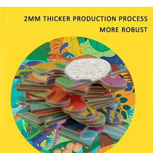 Planet Gates Animal Shapes Puzzle Dinosaurs Whale Jigsaw Unique Kids Puzzles Educational Child Games Toys Christmas Gifts For Children