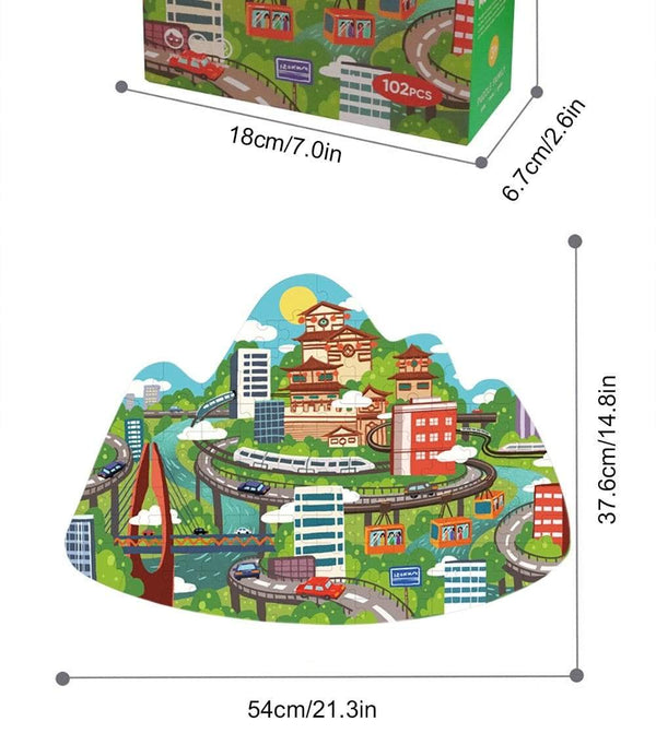 Planet Gates Animal Shapes Puzzle Dinosaurs Whale Jigsaw Unique Kids Puzzles Educational Child Games Toys Christmas Gifts For Children