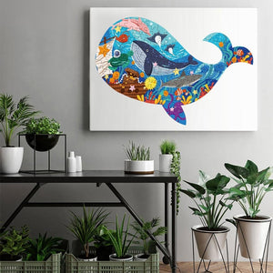 Planet Gates Animal Shapes Puzzle Dinosaurs Whale Jigsaw Unique Kids Puzzles Educational Child Games Toys Christmas Gifts For Children