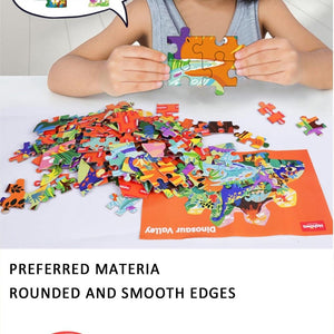 Planet Gates Animal Shapes Puzzle Dinosaurs Whale Jigsaw Unique Kids Puzzles Educational Child Games Toys Christmas Gifts For Children