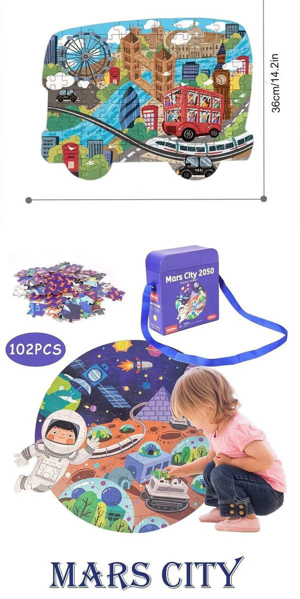 Planet Gates Animal Shapes Puzzle Dinosaurs Whale Jigsaw Unique Kids Puzzles Educational Child Games Toys Christmas Gifts For Children