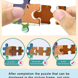 Planet Gates Animal Shapes Puzzle Dinosaurs Whale Jigsaw Unique Kids Puzzles Educational Child Games Toys Christmas Gifts For Children