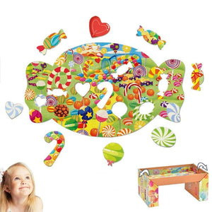 Planet Gates Animal Shapes Puzzle Dinosaurs Whale Jigsaw Unique Kids Puzzles Educational Child Games Toys Christmas Gifts For Children