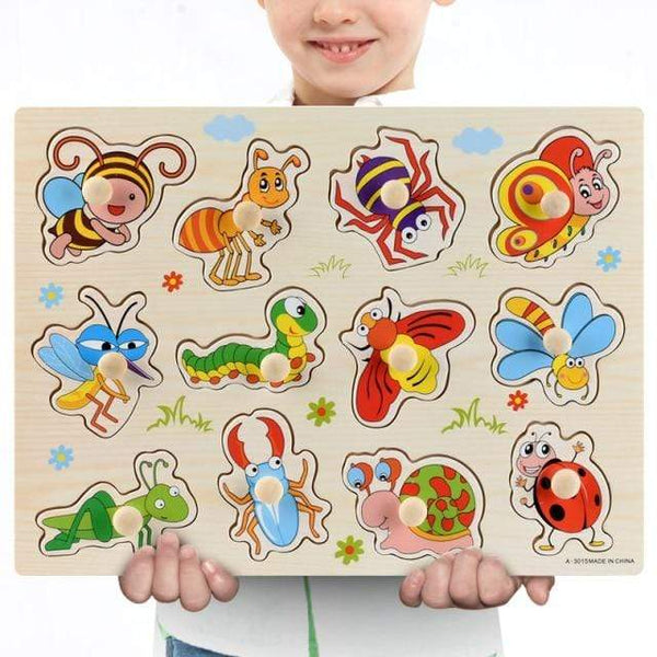 Planet Gates Animal style 02 3D Puzzles Wooden Learning Toys for Kids Alphabet  Animal Fruit Transportation Vegetables Shape Baby Early Educational Toy