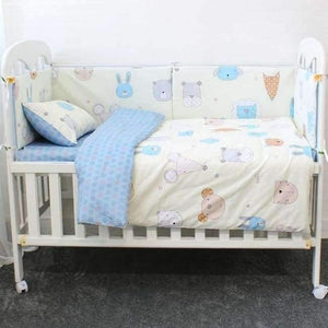 Planet Gates Animals 3 Pcs Baby Bedding Set Cotton Soft Breathable Crib Kit Include Duvet Cover Pillowcase Bed Sheet No Filler Custom Made Letter Bumper