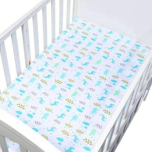 Planet Gates Animals Baby Crib Bedding Set Fitted Soft Woven Cotton Sheet  with Unisex Design for Babies Crib Sheets Great gift for Baby