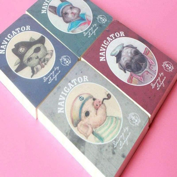 Planet Gates Animals Navigator Nude Notebook 64K 256 Sheet Thick Writing Pad 4 Style Inner Page Printing Office School Stationery Gift