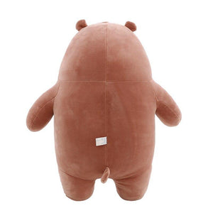 Anime Cartoon The Three Bare Bears Very Soft Plush Doll Cute Standing Panda Polar Bear Teddy Stuffed Toys Decoration Gifts