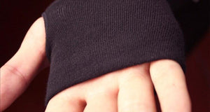 Planet Gates Anime Tokyo Ghoul Kaneki Ken Cosplay Gloves Women Men Cotton Knitting Warm Half Finger Glove Wrist Mittens New