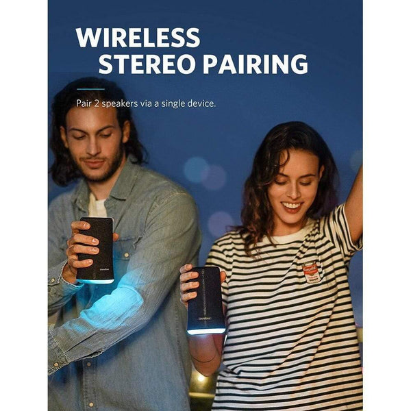 Planet Gates Anker Soundcore Flare Portable Bluetooth 360' Speaker With All-Round Sound Enhanced Bass Ambient LED Light IPX7 Waterproof