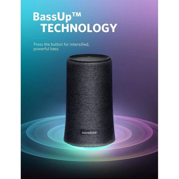 Planet Gates Anker Soundcore Flare Portable Bluetooth 360' Speaker With All-Round Sound Enhanced Bass Ambient LED Light IPX7 Waterproof