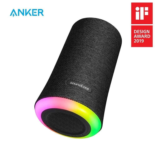 Planet Gates Anker Soundcore Flare Portable Bluetooth 360' Speaker With All-Round Sound Enhanced Bass Ambient LED Light IPX7 Waterproof