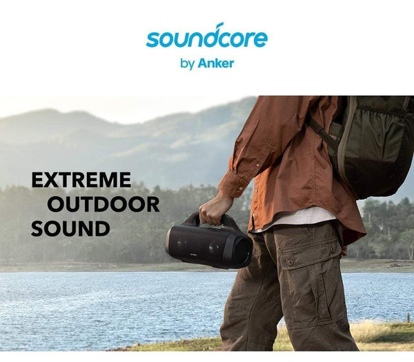 Planet Gates Anker Soundcore Motion Boom Outdoor Speaker with Titanium Drivers, BassUp Technology, IPX7 Waterproof, 24H Playtime