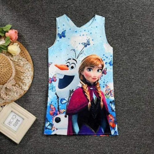 Planet Gates anna olaf / 2T Summer Baby Girl Dress Queen Princess Anna Elsa Dress Vestidos Butterfly Print Party Dress Kids Elza Costume Kids Clothes