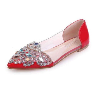 Planet Gates ANOVISHANA women Ballet flats shoes women Rhinstone ballerina flats women flats shoes luxury shoes Crystal wedding shoes D401