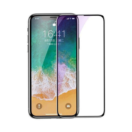 Planet Gates Anti Blue Light Baseus 0.2mm Ultra Thin 3D Surface Full Screen Protector For iPhone X Glass Slim Front Protective Tempered Glass For iPhone X