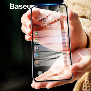 Planet Gates Anti Blue Light Baseus 0.2mm Ultra Thin 3D Surface Full Screen Protector For iPhone X Glass Slim Front Protective Tempered Glass For iPhone X