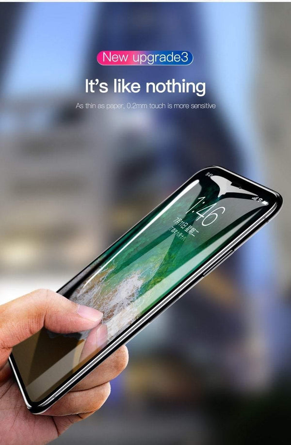 Planet Gates Anti Blue Light Baseus 0.2mm Ultra Thin 3D Surface Full Screen Protector For iPhone X Glass Slim Front Protective Tempered Glass For iPhone X