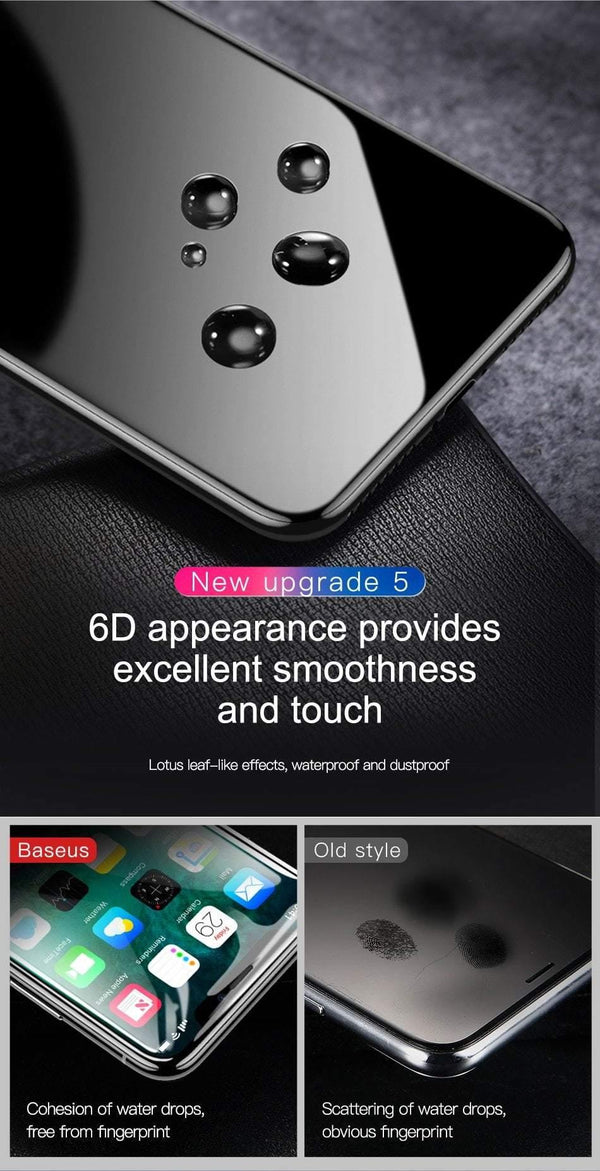 Planet Gates Anti Blue Light Baseus For iPhone X Screen Protector 0.2mm 9H Tempered Glass For iPhone X 10 Ultra Thin 6D Full Coverage Front Protective Glass