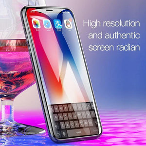 Baseus For iPhone X Screen Protector 0.2mm 9H Tempered Glass For iPhone X 10 Ultra Thin 6D Full Coverage Front Protective Glass - Planet Gates
