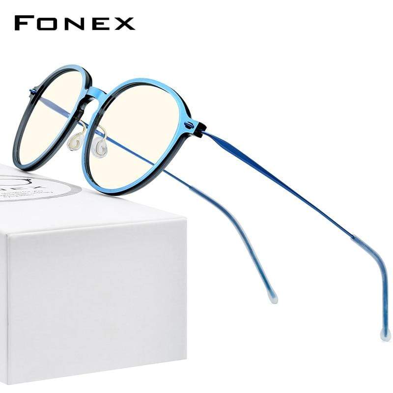 Planet Gates Anti Blue Light Blocking Glasses Women 2020 New Antiblue Rays Computer Eyeglasses Men FAB019 (Nylon Frame B Titanium Arm)
