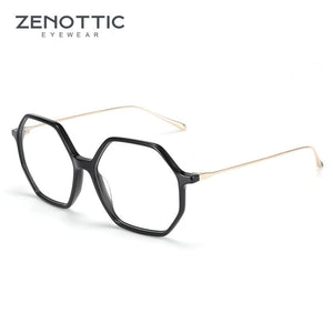 Planet Gates Anti Blue Light Blocking Glasses Women oversize Hexagon Computer Gaming Eyeglasses Men Radiation Protection Eyewear