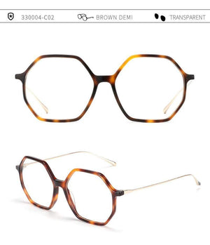 Planet Gates Anti Blue Light Blocking Glasses Women oversize Hexagon Computer Gaming Eyeglasses Men Radiation Protection Eyewear